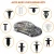 Import 415PCS Other Vehicle Tools  Car Plastic Rivets Fasteners Push Retainer Kit Bumper Push Fasteners Plastic Rivet Clips from China
