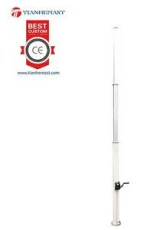 4.2meter mechanical antenna telescopic radio telecommunication mast lighting tower with winch