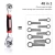 Import 48-in-1 Multifunctional Socket Tiger Wrench Multi-angle Wrench with 6 Corners, 360-Degree Rotating Head,Rubber Handle from China