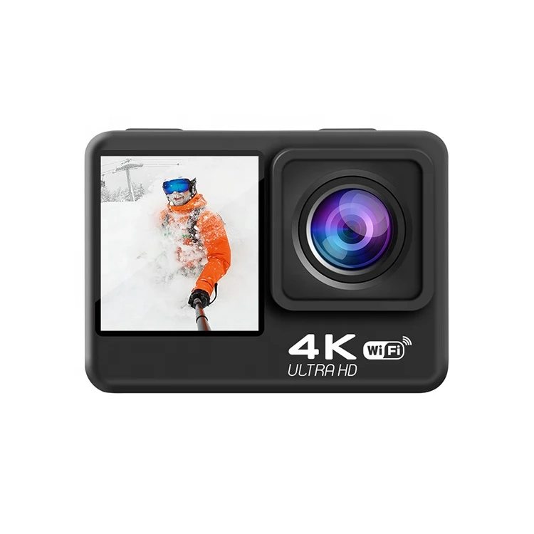 4K 60fps Dual Screen Action Camera Underwater Touch Screen Mini Sports Camera with Remote Control go pros Compatible Accessories