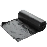 50 Pcs/Rolls 20 Gallon Capacity Garbage Can Liners Black Bags