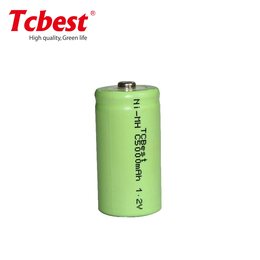 5000mah 1.2V C Ni-mh Battery Cell Rechargeable Nickel Metal Hydride Batteries for Power Tools With Tab