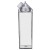 500ml rectangle transparent bottle, plastic milk water bottle, milk carton water bottle