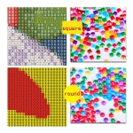 5D DIY Diamond Painting Animal Cross Stitch Kit Mosaic Diamond Embroidered Two fish Diamond Home Decoration Artwork