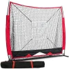 5x5 Baseball &amp; Softball Net | Practice Hitting, Pitching, Batting and Catching | Backstop Screen Equipment Training Aids