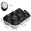 6 Cavity Reusable Wholesale Food Grade Silicone Whiskey Ice Ball Moulds