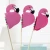 Import 600pcs  Honeycomb Flamingo Cake Wood Picks Party Supplies Children&#39;s day Decor Festival Fruit Ice cream Toppers Birthday 902039 from China
