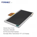 6inch LCD Screen 800x 480 450Nits LCD Display 6 Inch TFT LCD Module