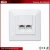 Import 86type RJ11 RJ45 1/2/4 port PVC ABS UK faceplate from China