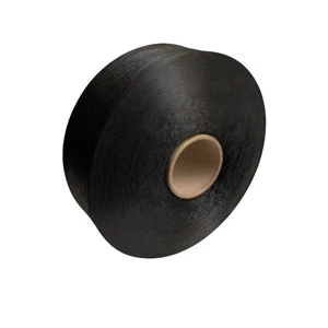 900d BLACK Dope dyed New material Hollow PP yarn Polypropylene yarn for Webbing knitting weaving