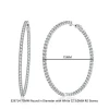 925 sterling silver Large Hoop Earrings Fashion Loop Earrings for Women Jewelry