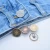 Import Accept Customized Small Batch Brass Copper Metal Custom Metal logo Button Gold Jeans Button from China