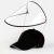 Import Adult Children Cap with Face Shields-full Face Shield Protective Hat Baseball Cap 6-panel Hat 100% Cotton Plain Unisex Hothome from China