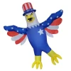 Adult Patriotic American Flag Eagle Cosplay Mascot Halloween Carnival Party Inflatable Costumes