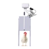Advance automatic durable timer and light sensor chicken coop opener with a aluminum door