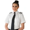 Airline Uniform Pilot Shirt, 65% polyester 35% cotton or 100% cotton