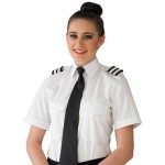 Airline Uniform Pilot Shirt, 65% polyester 35% cotton or 100% cotton