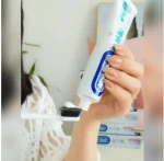 AliGan Baking Soda Toothpaste Reduce oral odor improve teeth whitening gloss herbal mint flavor 180g