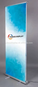 Aluminum electric scrolling display roll up stand banner