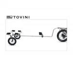 Aluminum Stainless Kayak Trailer Small Boat Paddle Boat Trailer for Bike, Kayak Cart for Bike