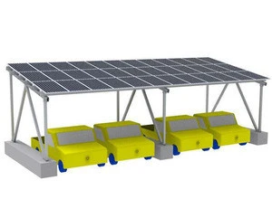 Aluminum Water-proof Solar Energy Car Parking Carport Structure Shed Canopy System