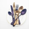Amazon cutlery international stainless steel flatware spoon fork knife gold silverware sets stainless black flatware dinner set