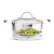 Import Amazon hot Cooking Pot With Handle And Legs Foldable Food Container Stainless Steel Vegetable/Veggie Steamer Basket from China