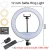 Import Amazon hot sale 12 inch makeup ring light led circle selfie ring light with cell phone holder tripod stand from China