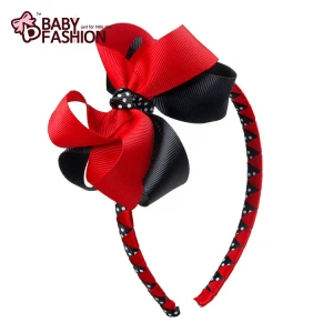 Amazon Hot Sale Girls Hairband With Ribbon Bow
