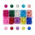 Import Amazon hot sell crack Beads set 10 colors 200 pieces in a box of 8mm  Multicolor Crackle Glass Beads from China
