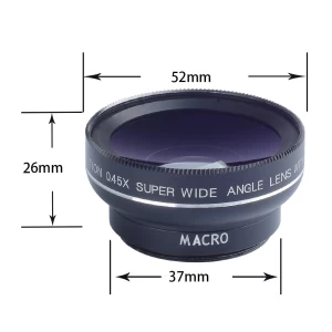 Amazon trending Pro Lens Kit for iPhone hot selling 2 in 1 wide angle mobile lenses 12.5X macro camera lens  for Android Phone