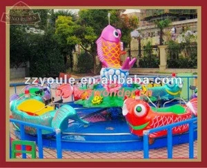 Amusement park lucky fish rides water play equipment