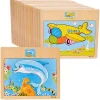 Animal Cognition Wooden Puzzle For Children Toys