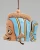 Import anmial fish shape ceramic porcelain wind bells for home decor from China