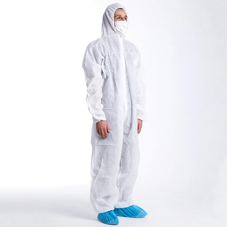 Anti-Static Protective Hooded Coverall Safety Working Uniform With Hood Cleaning Room Head Cover Cap Soft Shoe