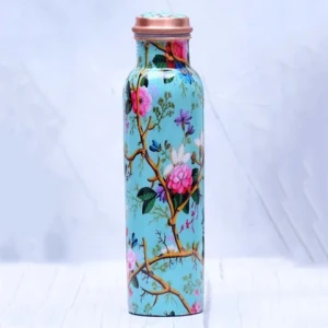 Antique Finished Sturdy Multifunction Copper Water Bottle for Gym Yoga Workout Ayurveda Benefits Pure Copper Water Bottle