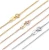 Import AU750 14K 18K Real Yellow Gold Solid Gold Chain Necklaces Jewelry Wholesale from China