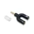 Import Audio converter points 3 PIN to 4 pin plug 3.5 mm Splitter 1 Male to 2 Female 3.5mm Jack adapter couple headphone phone computer from China