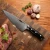 Import AUS-10 Damascus 8"steel chef  kitchen knife G10damascus steel blade with forged handle from China