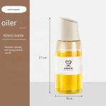Automatic Opening Closing Glass Oil Can Leak Proof Kitchen Seasoning Soy Sauce Vinegar Bottle with Hanging Gravity Oil Bottle