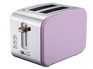 Automatic power-off detachable crumb tray flexible storage 2-piece wide slot classic toaster