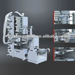 Automatic UV Flexo Rotary Label Printer Printing Machine