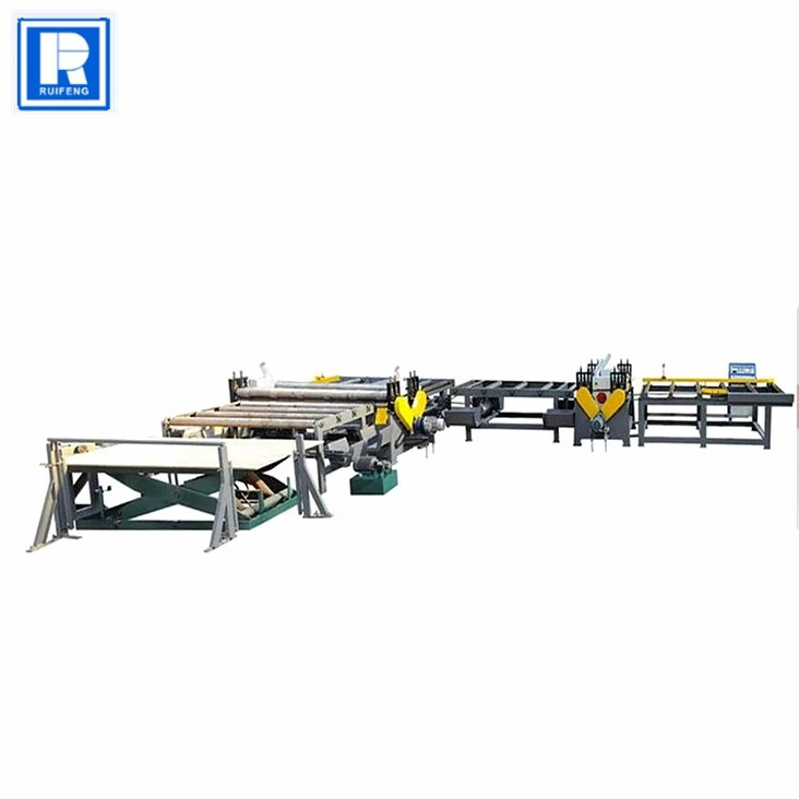 automatic wood-based panel edge trim sawcutting machine for MDF plant