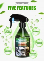 Automotive Interior Cleaner All Purpose Cleaner for Car Carpet Upholstery Leather Cloth Plastic Seats