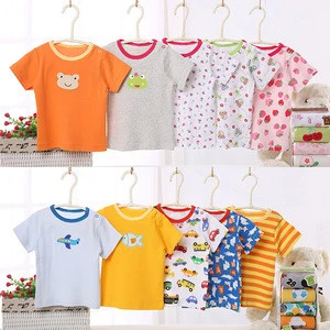 baby clothing China factory newborn boutique cotton baby t-shirt for summer kids wear and children