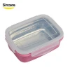 Baby Food Container Stainless steel Bento Lunch box With Plastic Set of 3