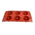 Import Baked goods 6 link crown brick-red silicone soap mold wholesale cake mold from China