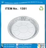 baking &pastry tools disposable aluminium foil round food baking pan foil family fruit 8 inch pie pan item 1380
