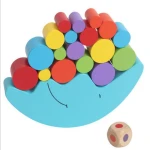 Balancing Moon Blocks Children Educational toys, kids wooden moon of balance board games, Models Building Toy