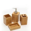 bamboo bathroom set,bamboo soap dish,and bamboo toothbrush holder and bamboo bathroom accessory set and bamboo soap dispenser